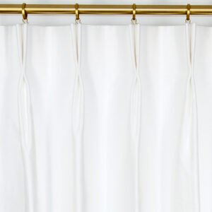 Classic Custom Drapes in Flax White (1 Pair / 2 Panels)