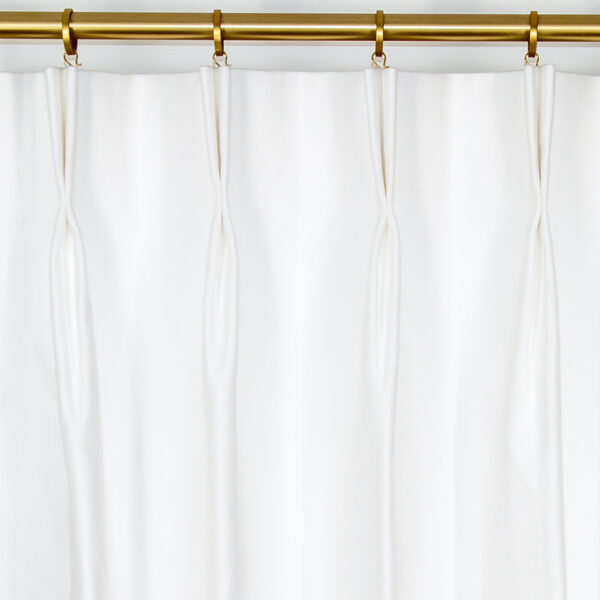 Classic Custom Drapes in Flax White (1 Pair / 2 Panels)