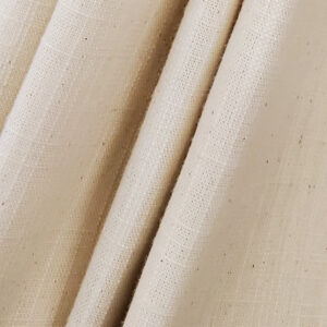 Patio Door Drapery Panel in Slub Canvas Fabric in Natural (1 Panel)