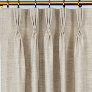 Classic Custom Drapes in Logan Oatmeal (1 Pair / 2 Panels)