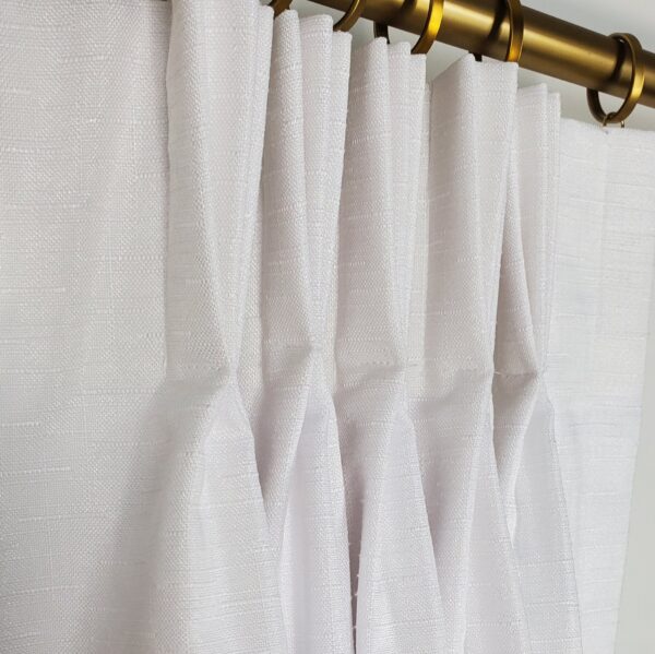 Classic Custom Drapes in Destiny Pure White (1 Pair / 2 Panels)