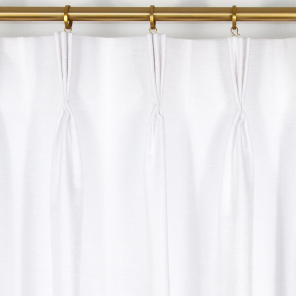 Classic Custom Drapes in Destiny Pure White (1 Pair / 2 Panels)