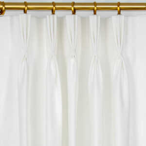 Classic Custom Drapes in Logan White (1 Pair / 2 Panels)