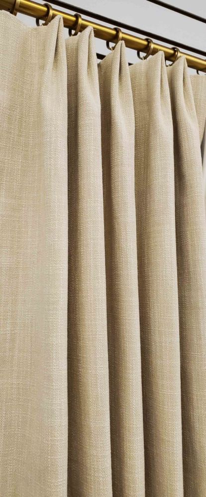 Classic Custom Drapes in Beachfront Sand (1 Pair / 2 Panels)