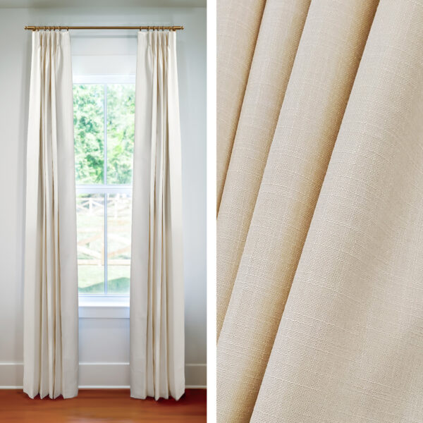 7-Day Drapes in Vision Cream (1 Pair / 2 Panels)