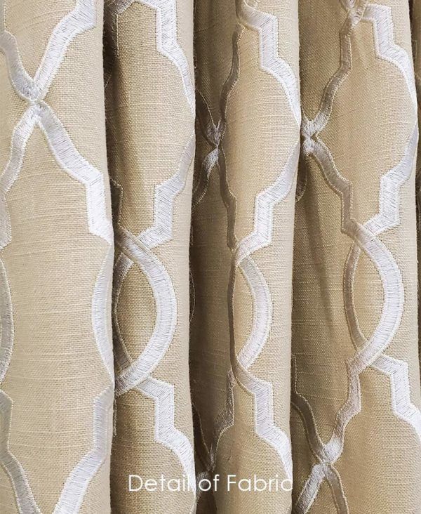 Classic Custom Drapes in Melvyn Oatmeal (1 Pair / 2 Panels)