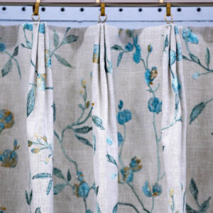 Classic Custom Drapes In Scene Stealer Riviera Blue (1 Pair / 2 Panels)