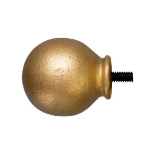 Classic Ball Finial for 1 in. Scale Rod - Antique Gold Drapery Hardware