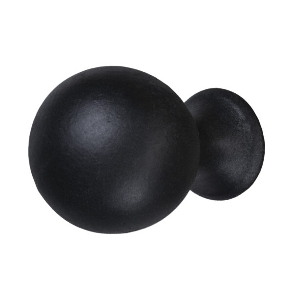 Quick-Ship Hardware - Elegant Ball Finial for 1 in. Scale Rod - Black