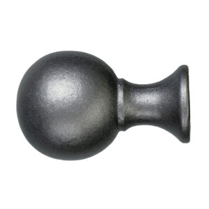 Elegant Ball Finial for 1 in. Scale Rod - Pewter Drapery Hardware