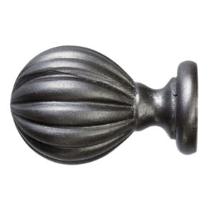 Boullion 1870's Finial for 2 in. Scale Rod - Pewter Drapery Hardware