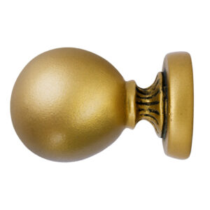 Oxfordshire Ball Finial for 2 in. Scale Rod - Antique Gold Drapery Hardware