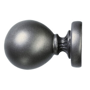 Oxfordshire Ball Finial for 2 in. Scale Rod - Pewter Drapery Hardware