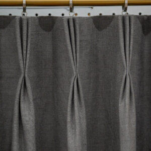Classic Custom Drapes in Old Country Linen in Graphite Gray (1 Pair / 2 Panels)