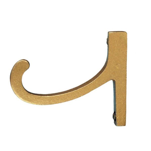 Grace Bracket for 7/8 in. Traditional Metal Rod in 1 in. Scale - Antique Gold Drapery Hardware