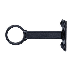 Kelly Bracket for 7/8 in. Traditional Metal Rods in the 1 in. Scale - Black Drapery Hardware