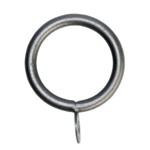 2 in. Smooth Iron Ring for 7/8 in. Traditional Metal Rods in the 1 in. Scale - Pewter Drapery Hardware