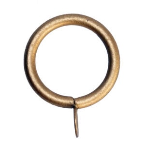 2 in. Smooth Iron Ring for 7/8 in. Traditional Metal Rods in the 1 in. Scale - Antique Gold Drapery Hardware