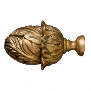 Valour Finial for 1 in. Scale Rod - Antique Gold Drapery Hardware