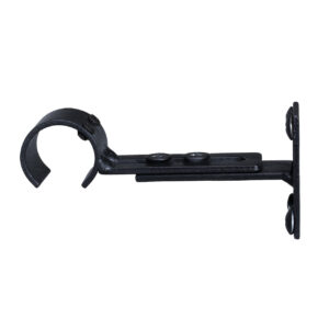 Expandable Zip Bracket for 1 in. Metal Zip Rod - Black Drapery Hardware