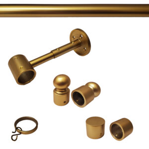 Classic Collection Drapery Hardware Set - Gold