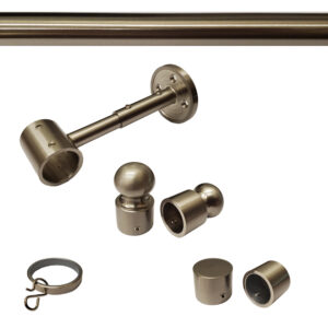 Classic Collection Drapery Hardware Set - Satin Nickel