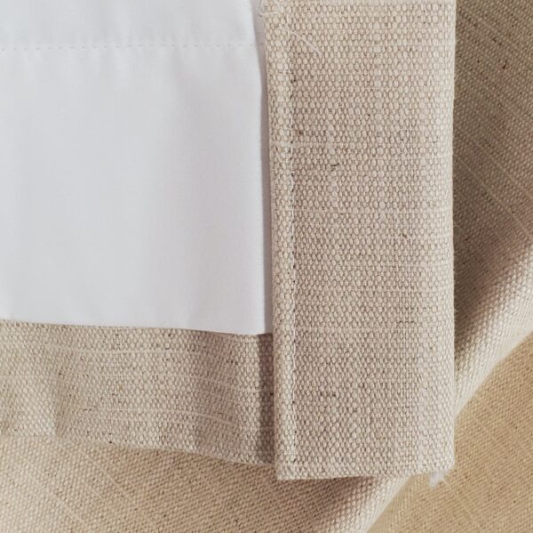 Classic Custom Drapes in Slub Linen in Natural (1 Pair / 2 Panels)