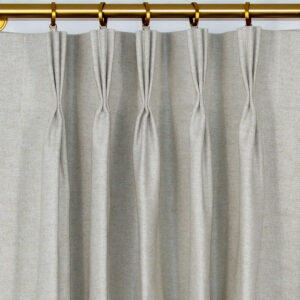 Classic Custom Drapes in Flax Natural (1 Pair / 2 Panels)