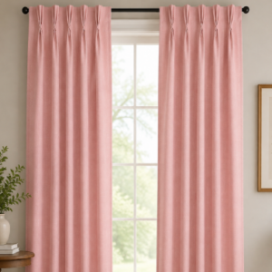 Classic Custom Drapes in Jefferson Petal Pink (1 Pair / 2 Panels)