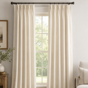 Classic Custom Drapes in Jefferson Snow (1 Pair / 2 Panels)